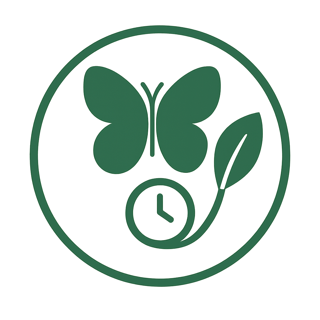 Icône verte représentant le respect des cycles de la nature