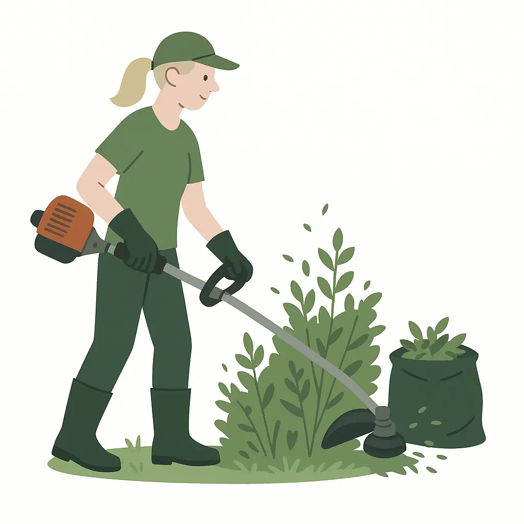 Débroussaillage dans la vallée de Chevreuse