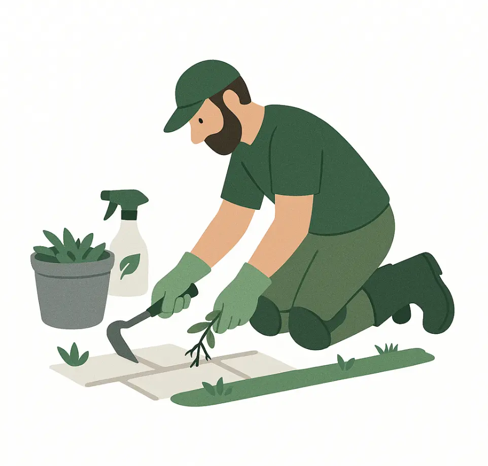 Désherbage dans la vallée de Chevreuse