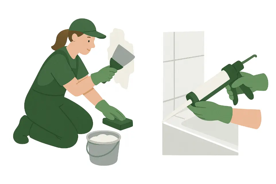 Rebouchage et joints silicone dans la vallée de Chevreuse