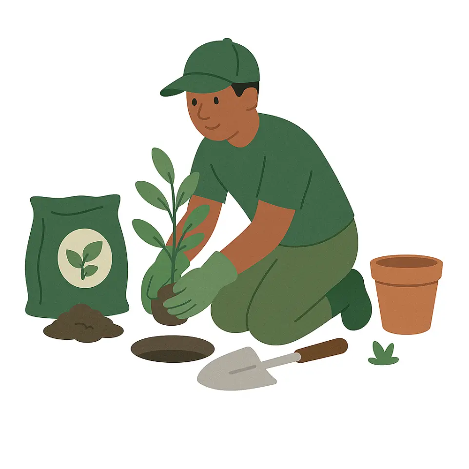 Plantation dans la vallée de Chevreuse