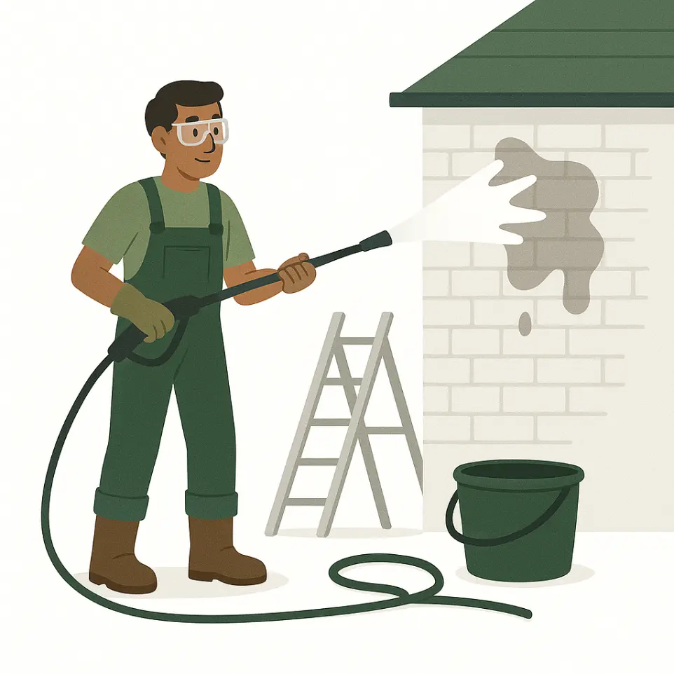 Nettoyage haute pression dans la vallée de Chevreuse